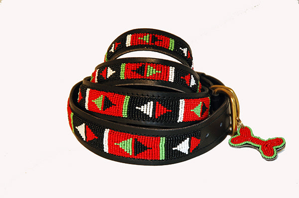 "Pokot Black" Beaded Dog Collars