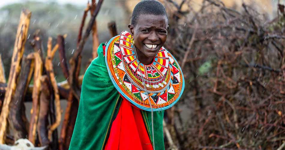 maasai fashion dresses Maasai Dress - Red